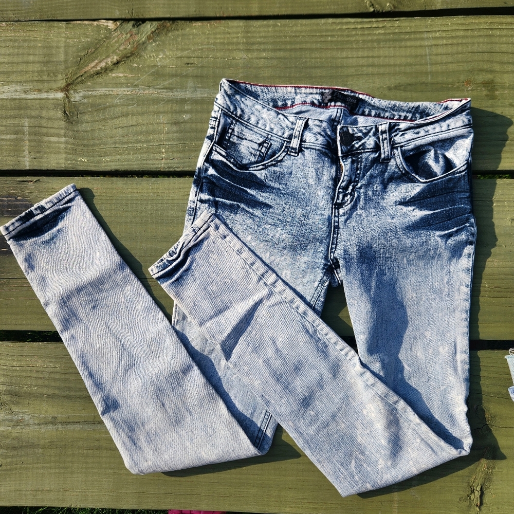 Kill City Jeans Womens 26 Original Cult Acid Wash Skinny  Light